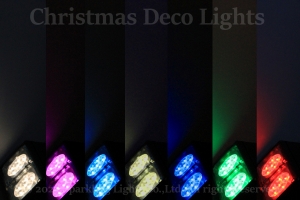LED投光器、RGB-C(電球色3000K)、4in1、4ch、DC24V、100W、12灯、照射角30度