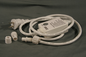 13mm2芯、電球ロープ(チューブ)ライト、点滅コントローラ付き電源コード(1.5m)、2A