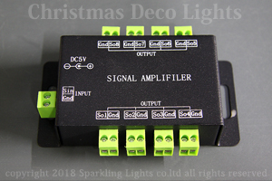 SPI信号増幅器(アンプ)、DC5-24V対応(動作電圧5V)、WS2811、8ポート出力