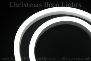 LEDネオンフレックス AW09-D1、上面発光(ドーム型)、AC100V、幅9mm、長さ30m、ナチュラルホワイト(4500K)