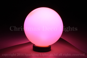 G40型LEDミニボール電球、E12ソケット用、ピンク、1球