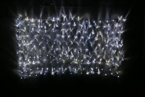 LEDネットライト、ホワイト(白)LED180球、2m×1m、連結可