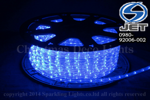 LEDチューブライト(ロープライト)、10mm2芯、ブルー(青)