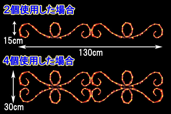 連結した様子