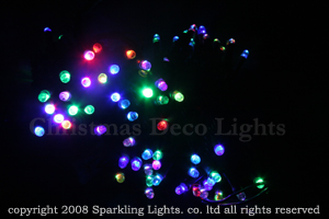 LEDイルミネーション、ストリング（ストレート）、常点、プロ仕様、100球、RGB、1670万色