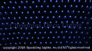 LEDイルミネーション、ネット（網状）、常点、プロ仕様(V2)、180球、ホワイト(白)