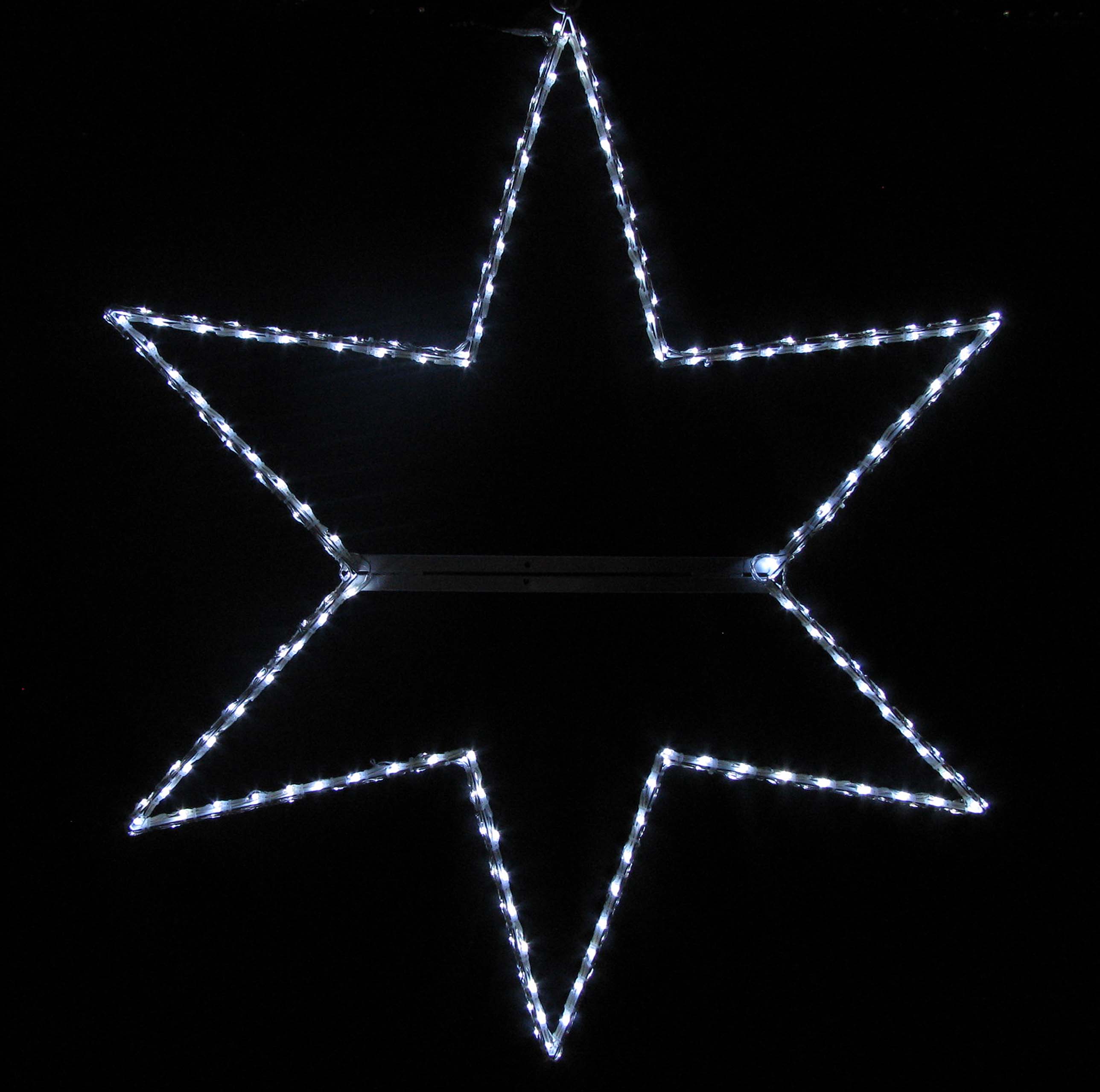 LEDイルミネーション、90cmスターモチーフ（星）、常点、プロ仕様(V2)、200球、白色(ホワイト)