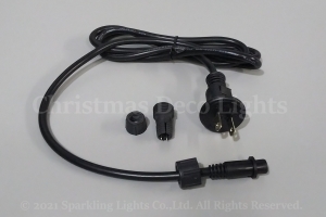 10mm2芯、電球ロープ(チューブ)ライト、電源コード(1.5m)