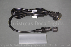 13mm2芯、電球ロープ(チューブ)ライト、電源コード(1.5m)