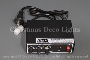 13mm3芯、電球ロープライト用点滅コントローラ、10Ax1出力(非防水)