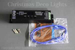 DMX-SPIコントローラ、TM1804／WS2811対応、DC5-36V、9A