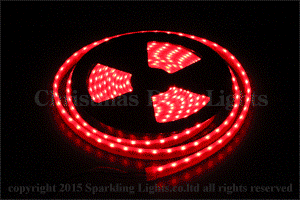 防水型LEDテープライト、側面発光、SMD040型(R2)、RGB(フルカラー)、300球、5m巻、黒基板、屋外向け、部品別売り