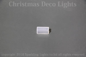 LEDテープライト用エンドキャップ、幅14.5mm、4芯用穴あき(SPI対応テープライト用)