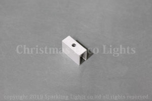 マウントクリップ、内寸幅6×高さ11mm、外寸幅8×高さ13.5mm、長さ20mm (LEDネオンフレックス幅6mm用)、15個セット
