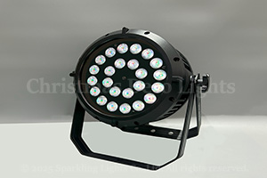 DMX対応 LED PARライト AC100V、215W、RGBW(4in1)、24灯、照射角25度