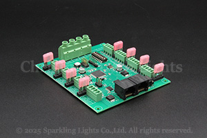 LightORama Pixie8 (ELOR -> SPIスマートピクセルコントローラ 8ポート)