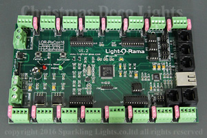 LightORama SPIピクセルコントローラ(16ポート)