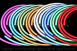 RGB3ch LEDネオンフレックス RS12-F1、上面発光(フラット型)、DC24V、幅12mm、長さ2m