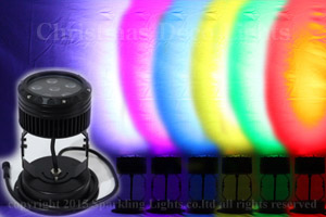LEDウオールウオッシャー（PARライト）、6灯、RGB、DC24V, 18W