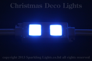LEDモジュール、SMD5050型、2球x30モジュール、ブルー