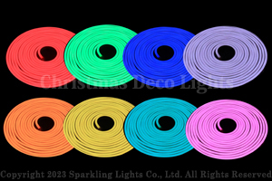 RGB3ch LEDネオンフレックス RW10-D1-100、上面発光(ドーム型)、DC100V、幅10mm、長さ10m