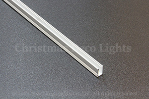 アルミレール、内寸幅4×高さ9mm、外寸幅6.5×高さ10mm、長さ1m (LEDネオンフレックス 幅4mm用)