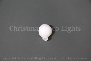 LEDキャップ、ボール型、内径6.0mm、外径18.5mm、白、100個セット
