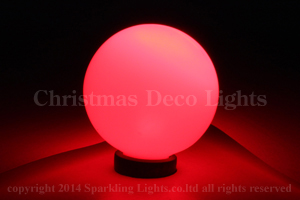 G40型LEDミニボール電球、E12ソケット用、赤、1球
