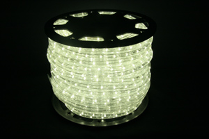 13mm2芯、LEDロープ(チューブ)ライト、電球色(イエローゴールド)、50m、部品別売り、アウトレット