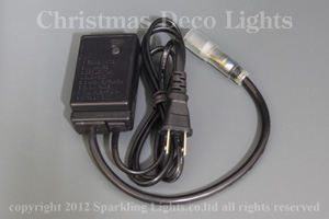 13mm3芯、LEDロープ(チューブ)ライト、コントローラ付電源コード、0.7A