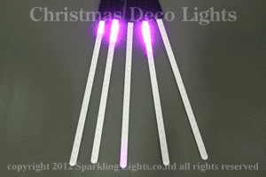 LEDスノーフォール、1608SMD型、30cm、5本セット、ピンク