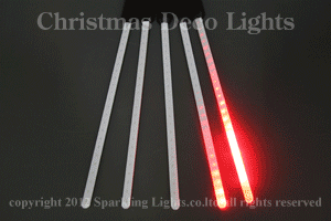 LEDスノーフォール、1608SMD型、30cm、5本セット、赤