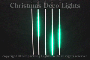 LEDスノーフォール、1608SMD型、50cm、5本セット、緑