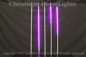 LEDスノーフォール、1608SMD型、80cm、5本セット、ピンク