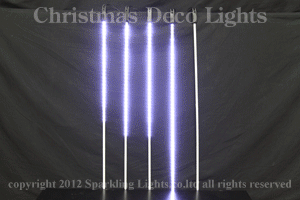 LEDスノーフォール、1608SMD型、80cm、5本セット、白