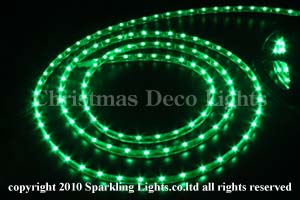 防水型LEDテープライト、側面発光、SMD335型、グリーン、300球、5m巻、部品別売り
