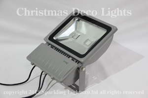 DMX対応 COB型RGB LEDウオールウオッシャー、矩形、AC100V、2灯、120W、IP65